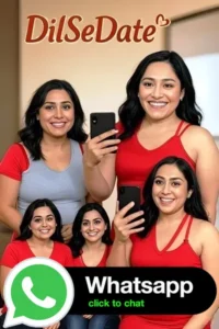 AI generated female character in dating profile for DilSeDate blog.