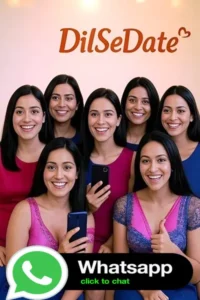 AI generated female character in dating profile for DilSeDate blog.